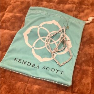 Kendra Scott Silver Drop Earrings